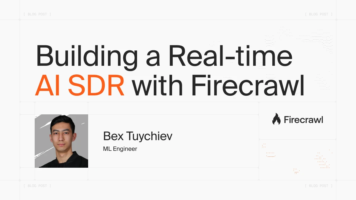 How to Build an AI SDR that Researches Companies in Real Time image