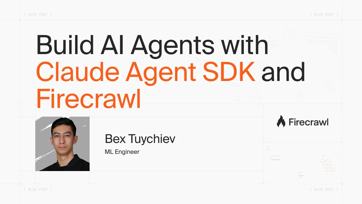 How to Build AI Agents with the Claude Agent SDK and Firecrawl image