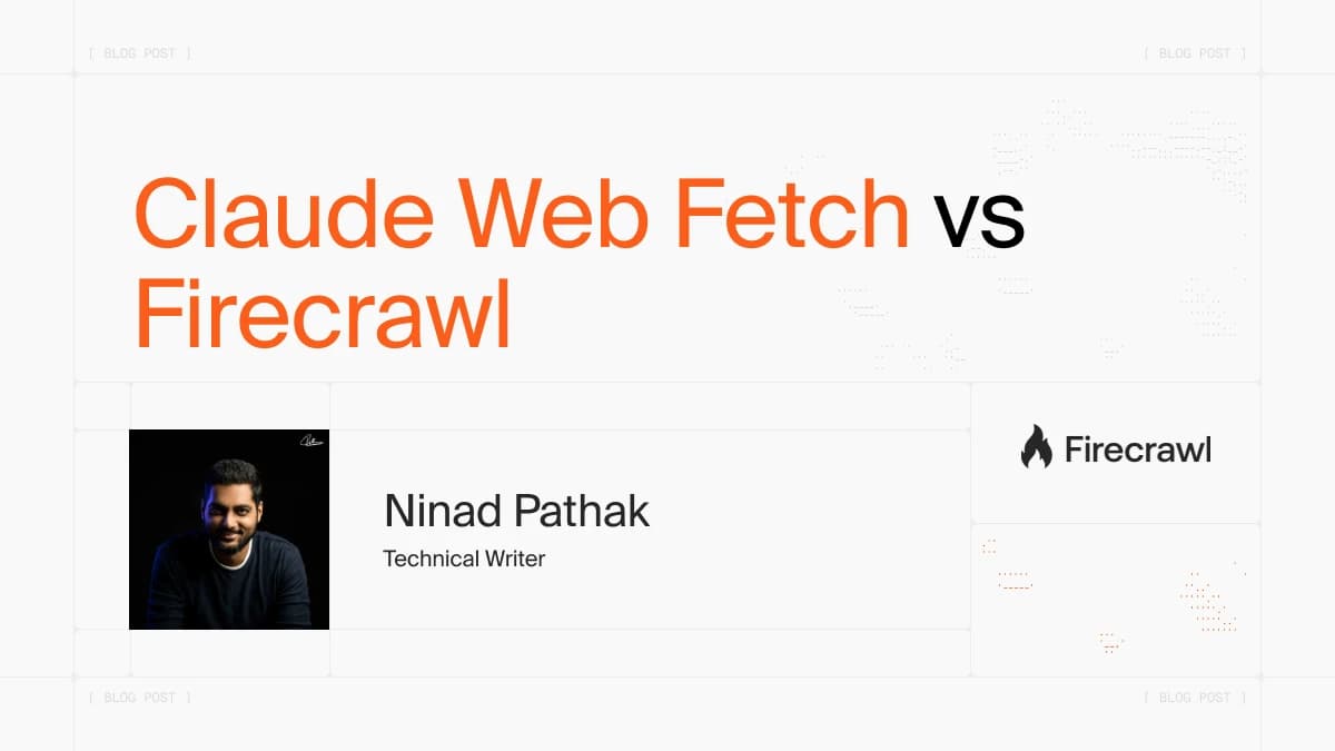 Claude Web Fetch vs Firecrawl— Which One Actually Works for Web Extraction? image