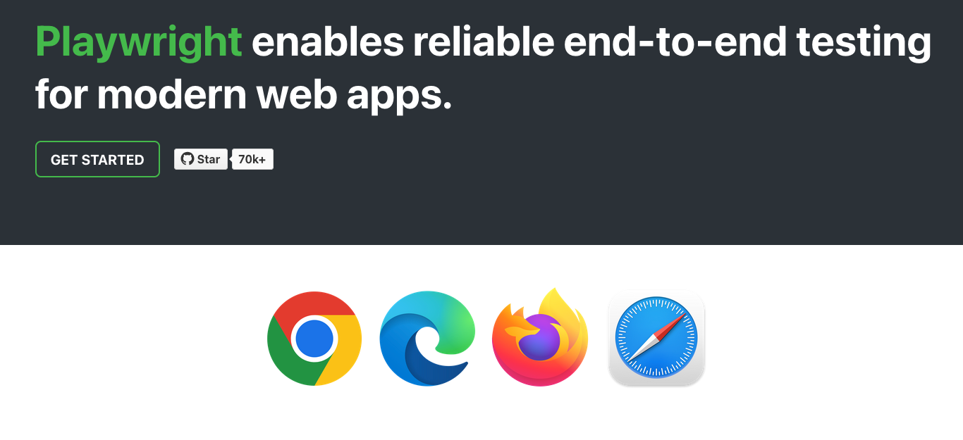 Playwright cross-browser automation framework interface