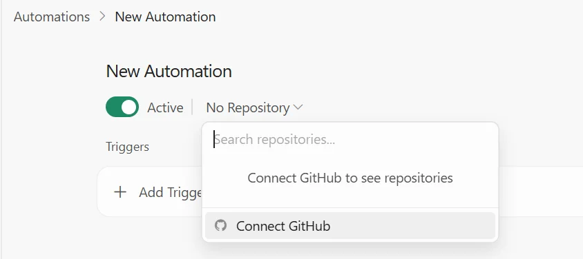 Connect your GitHub account