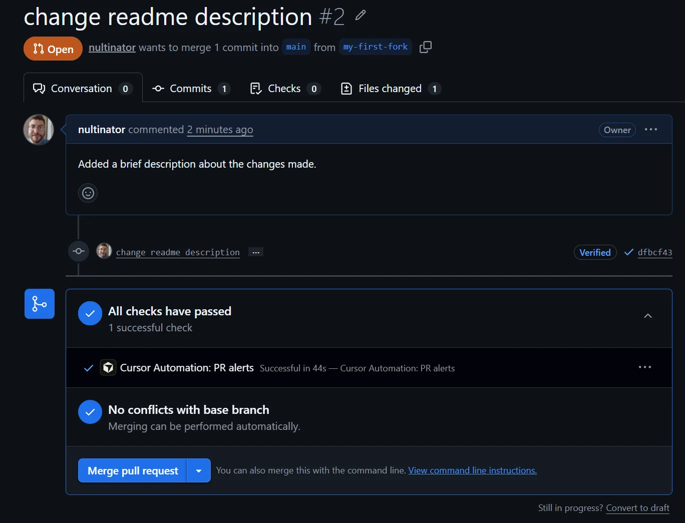 Open a Pull Request