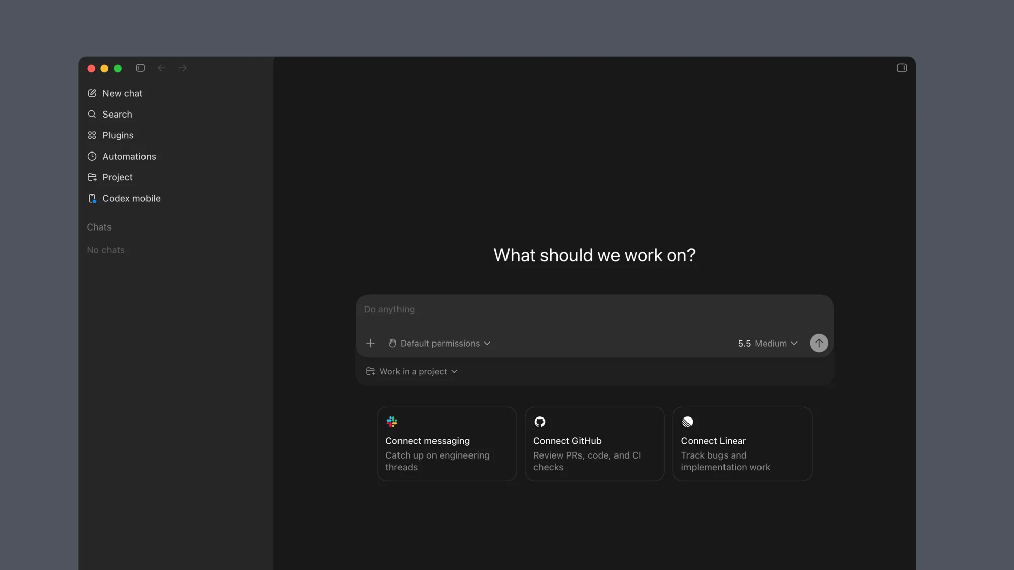 The Codex desktop app, a command center for supervising multiple agents