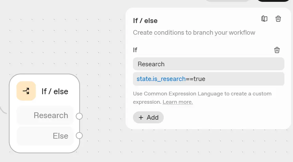 If/Else: route the flow